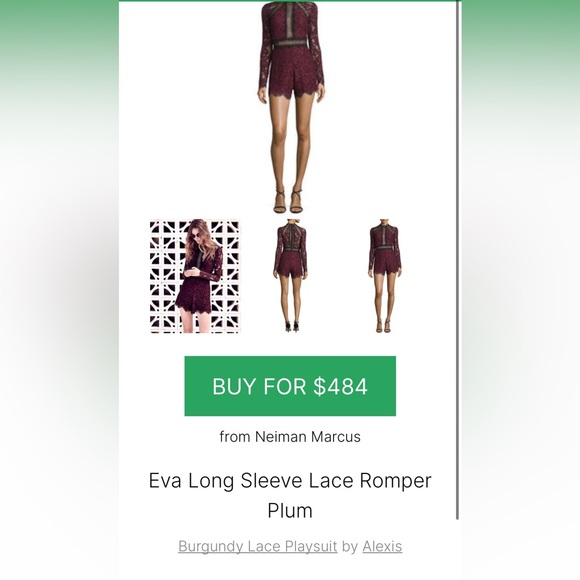 Alexis Eva Long Sleeve Lace Romper - Picture 9 of 9